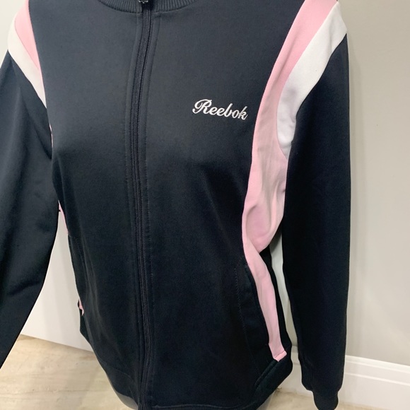 Large Reebok Black and Pink Track Jacket - Picture 3 of 8